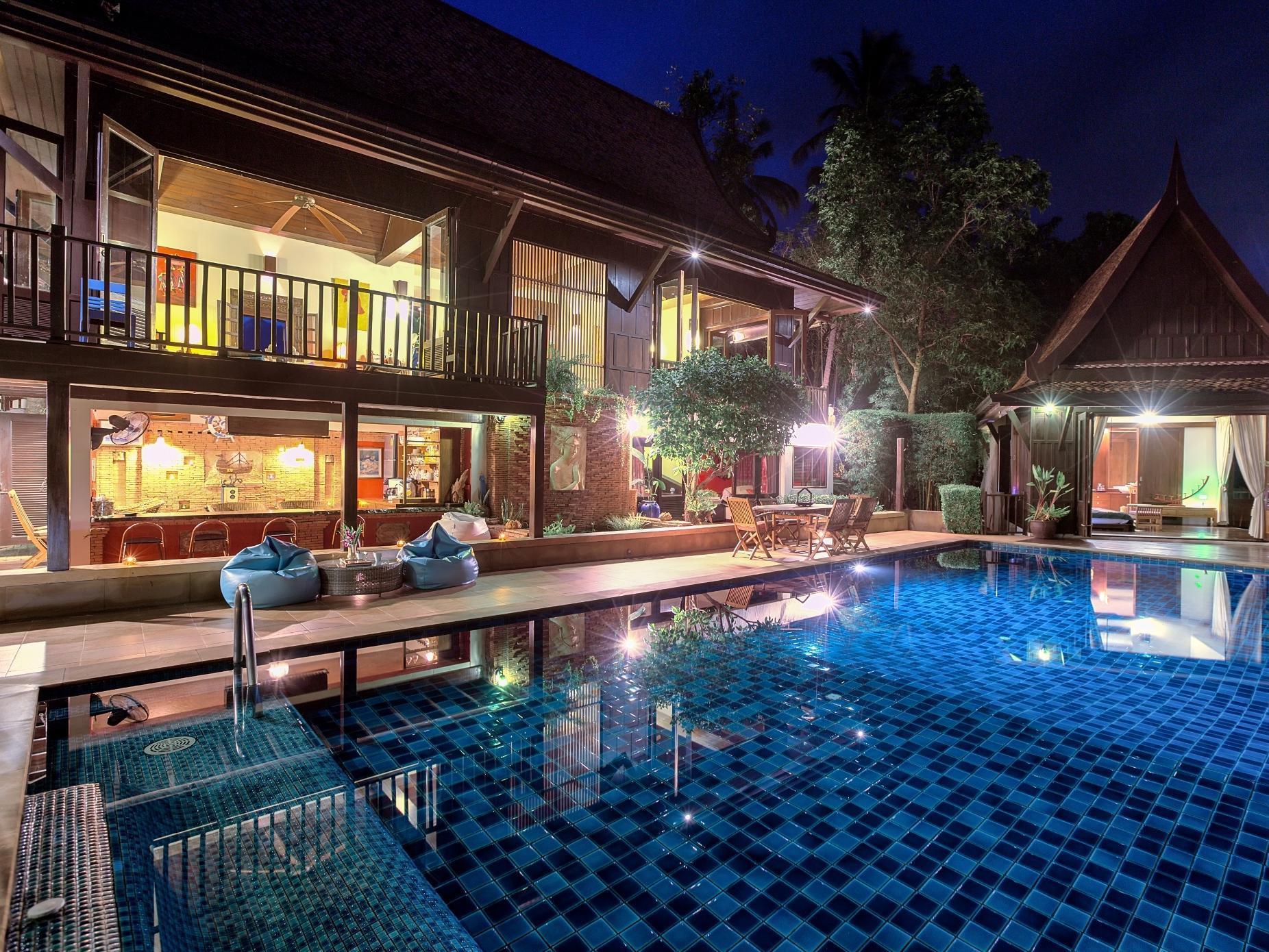 Villa Thai Teak - Panoramic Sea & Sunset Views Szamuj-sziget Kültér fotó