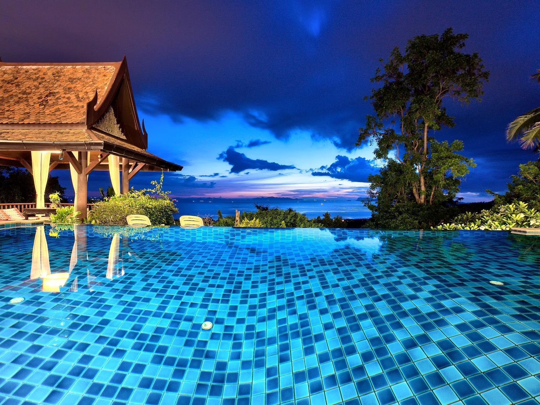 Villa Thai Teak - Panoramic Sea & Sunset Views Szamuj-sziget Kültér fotó